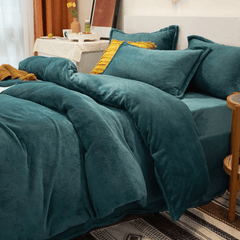 Reversible Duvet Cover - Teal Blue