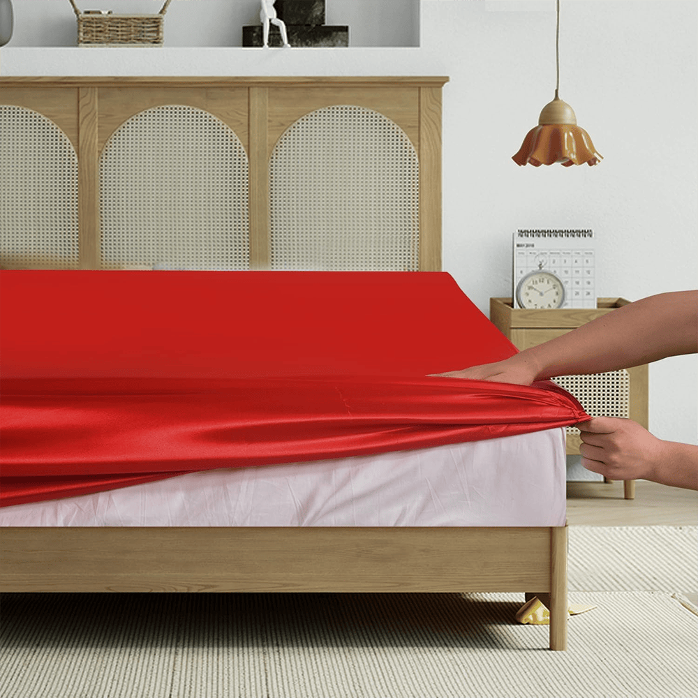 Silk_Duvet_Cover_Set_-_Coral_Red_1