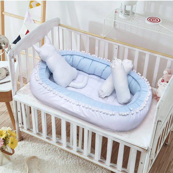 Snuggles - Sky Blue Baby Nest