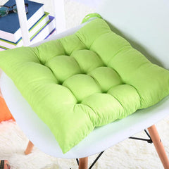 Soft Square Dining Seat Pad Filled Chair Cushion - Green