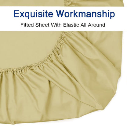 Straw Color Fitted Sheet