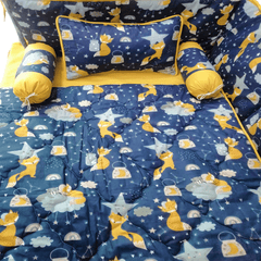 Baby Cot - Bedding Set - Pompous Blue