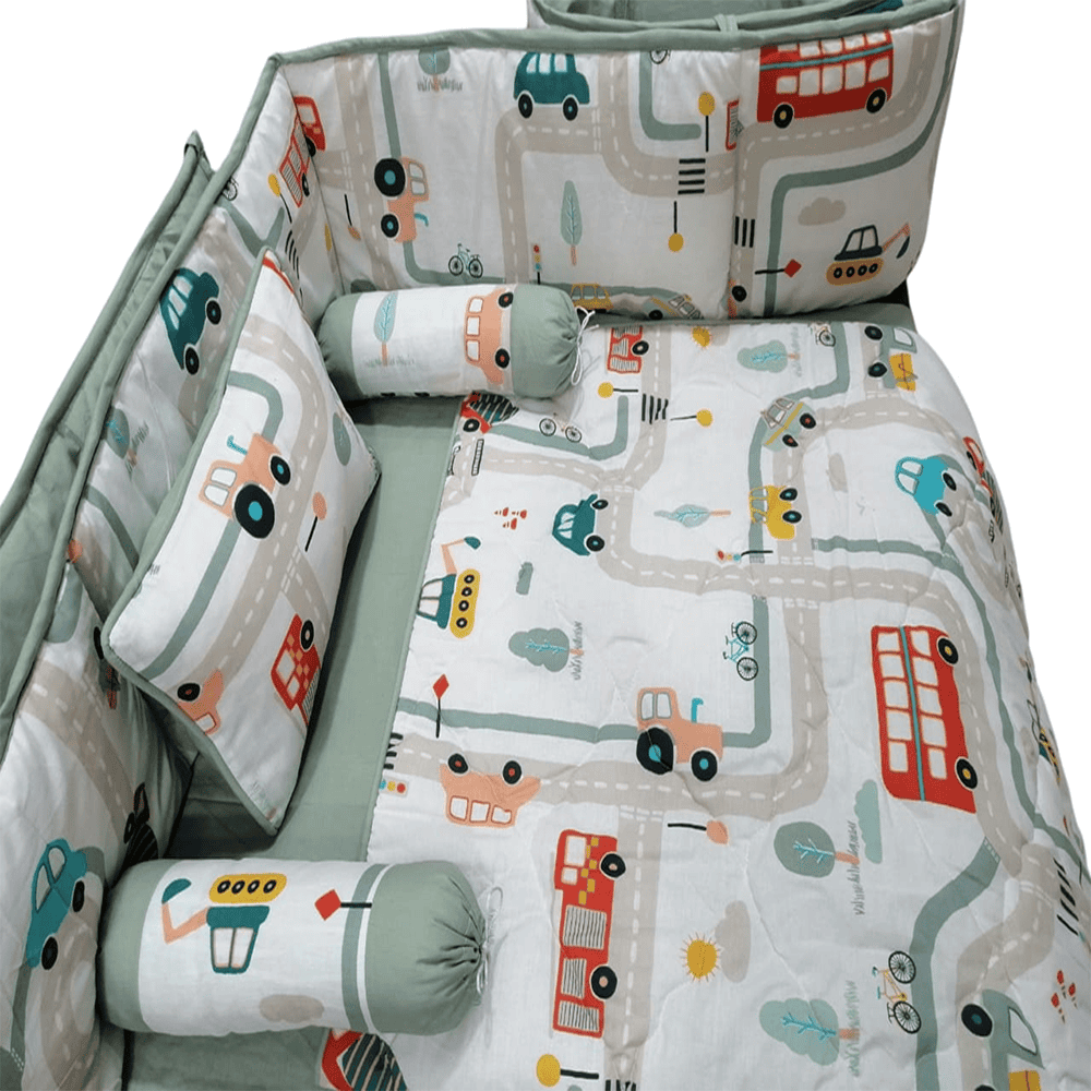Baby Cot - Bedding Set - Pompous Buses