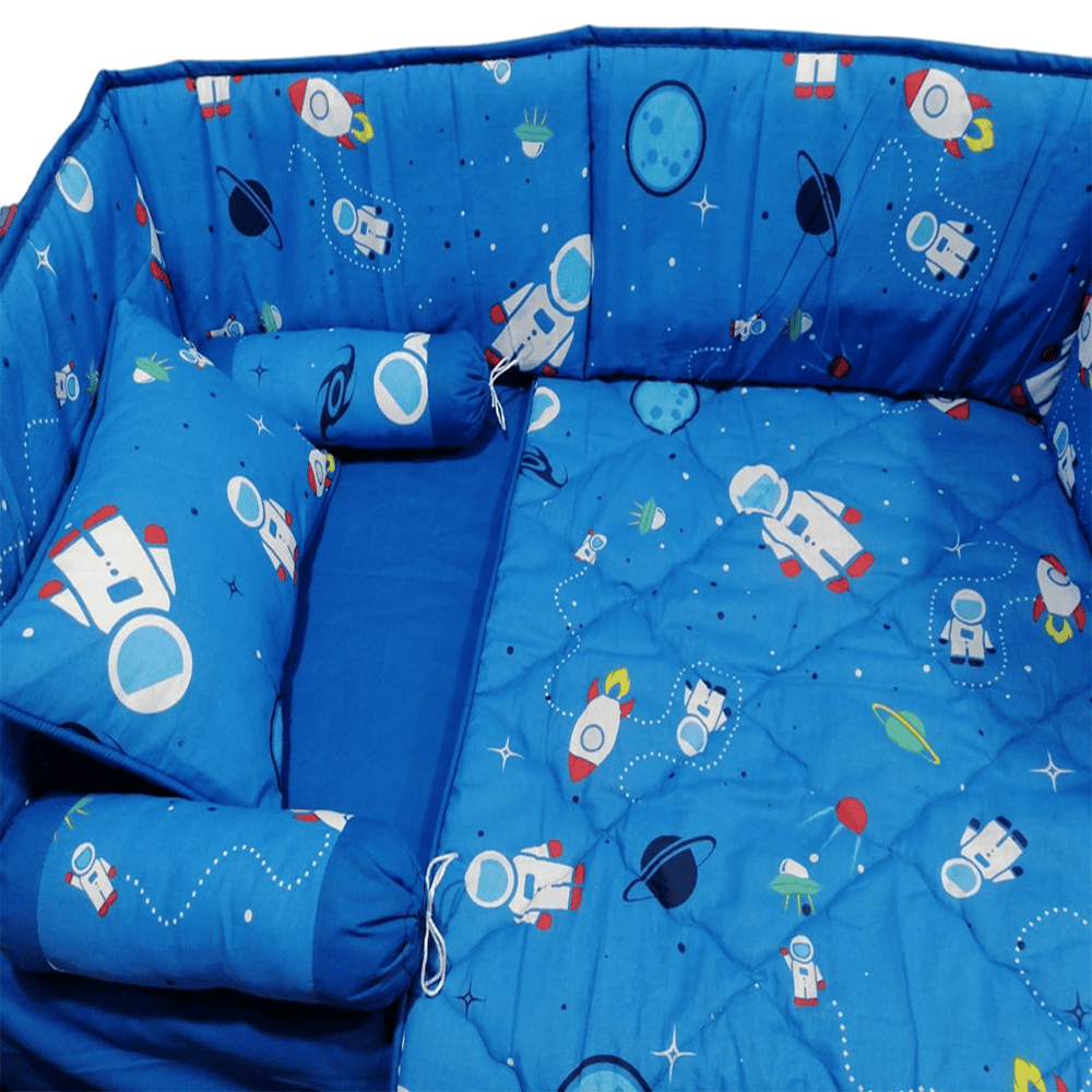 Baby Cot - Bedding Set - Pompous Dark Blue