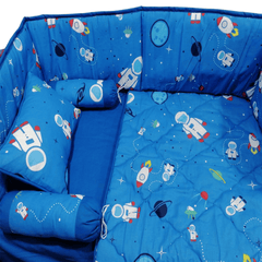 Baby Cot - Bedding Set - Pompous Dark Blue