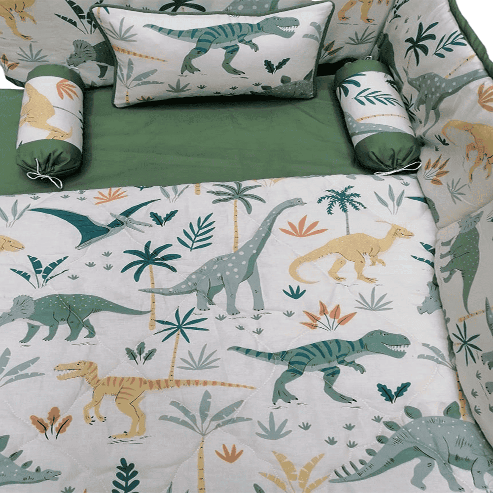 Baby Cot - Bedding Set - Pompous Dinosaurs