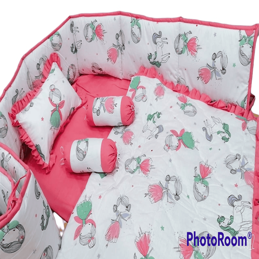 Baby Cot - Bedding Set - Pompous Red