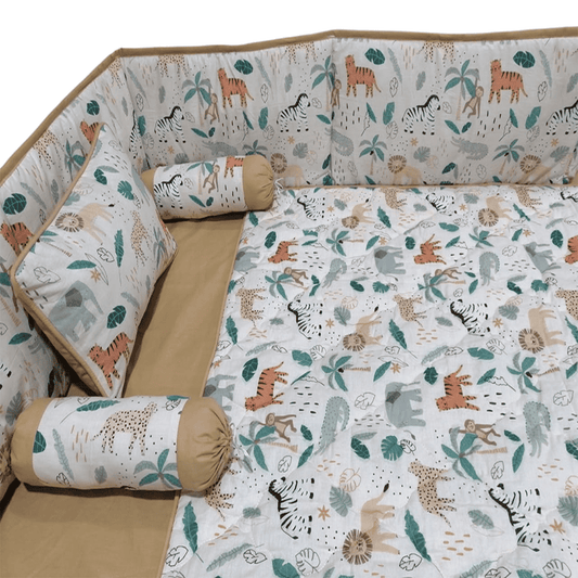 Baby Cot - Bedding Set - Pompous Wild Animals