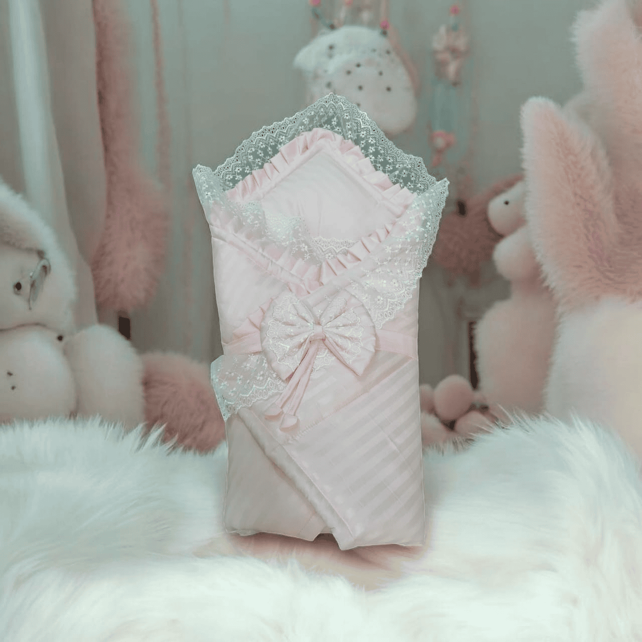 Baby Sleeping Bag - Light Pink