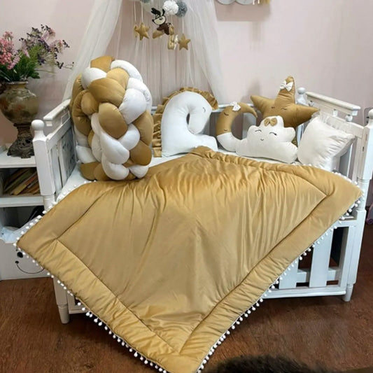 BabyCot BeddingSet Cloud Golden-1