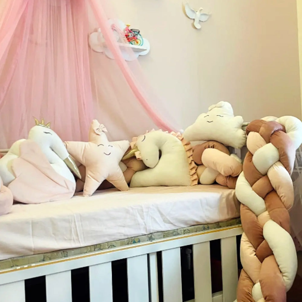 BabyCot BeddingSet Cloud Powder Pink-1