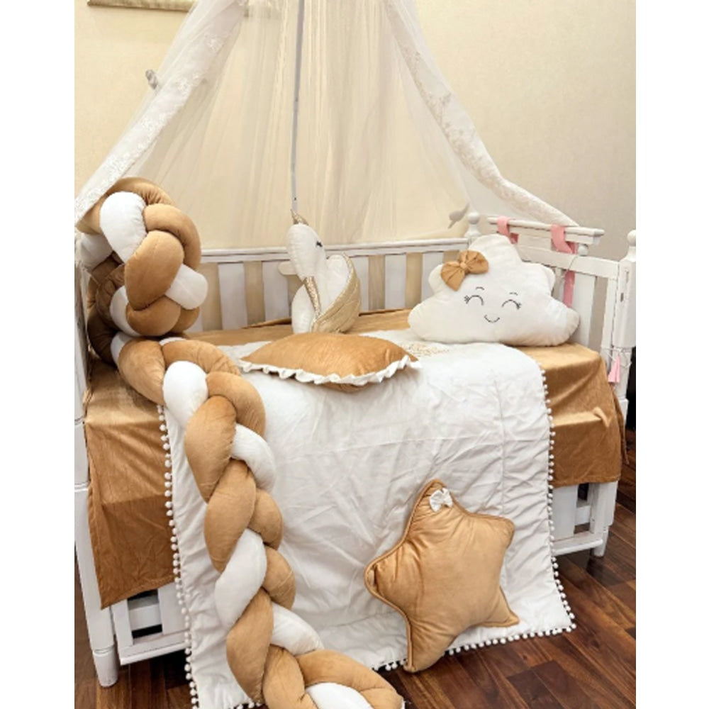 BabyCot BeddingSet Golden Swan-1