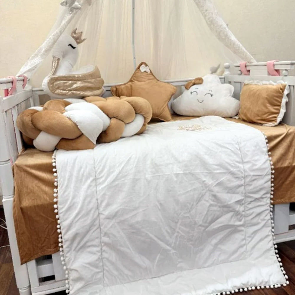 BabyCot BeddingSet Golden Swan