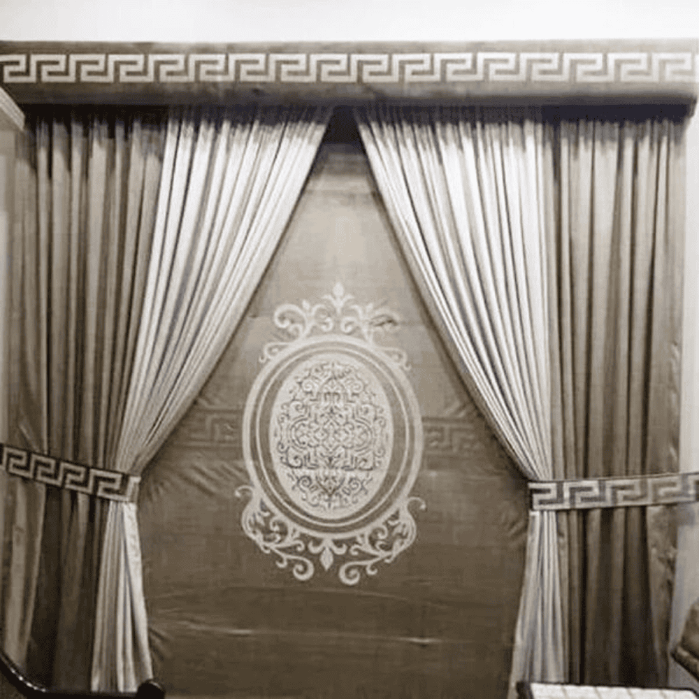 Blind Curtains Velvet Fabric Laser Cut Art – Versace