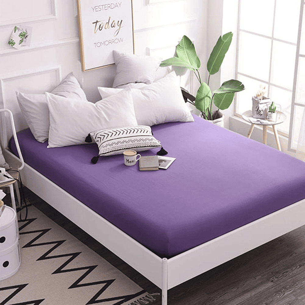 Cotton Fitted Sheet - Amethyst