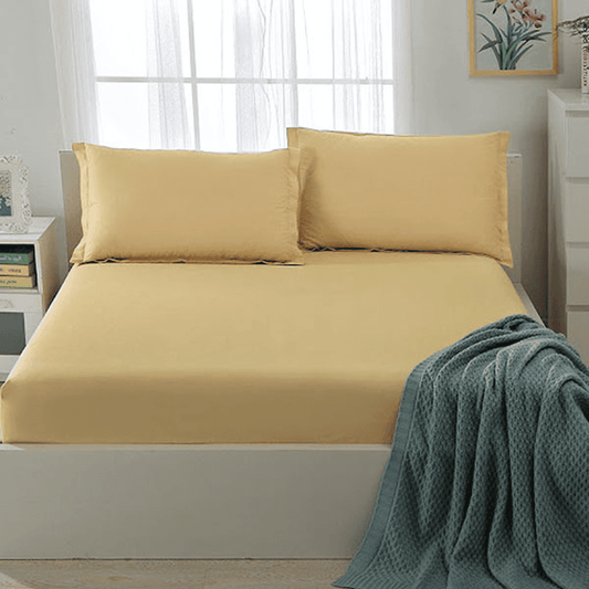Cotton Fitted Sheet - Granola