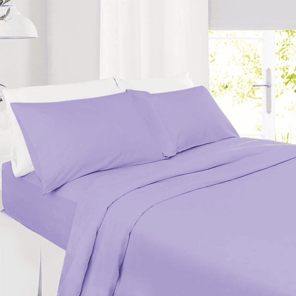 Cotton Fitted Sheet - Lavender