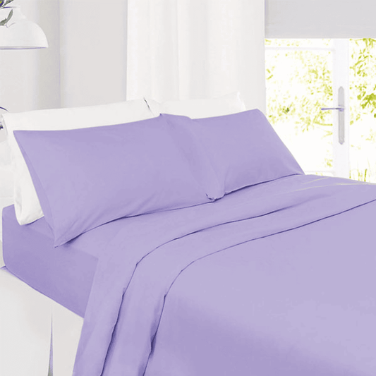 Cotton Fitted Sheet - Lavender