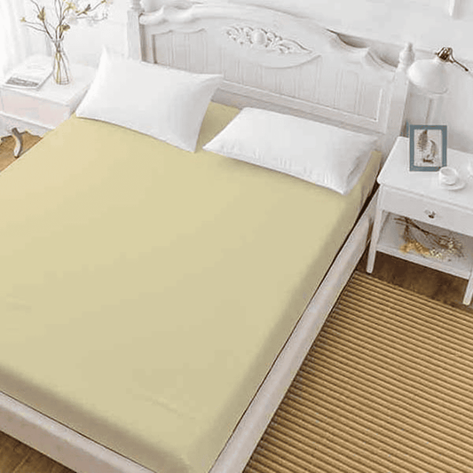 Cotton Fitted Sheet - Lemon