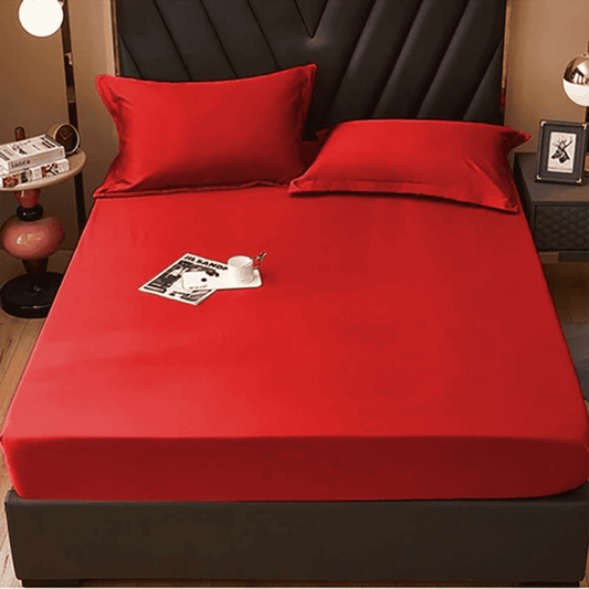Cotton Fitted Sheet - Red