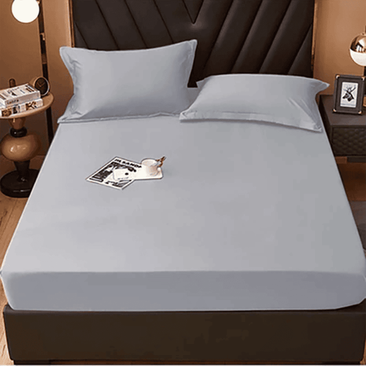Cotton Fitted Sheet - Silver
