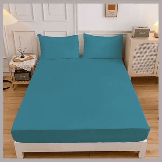 Cotton Fitted Sheet - Teal