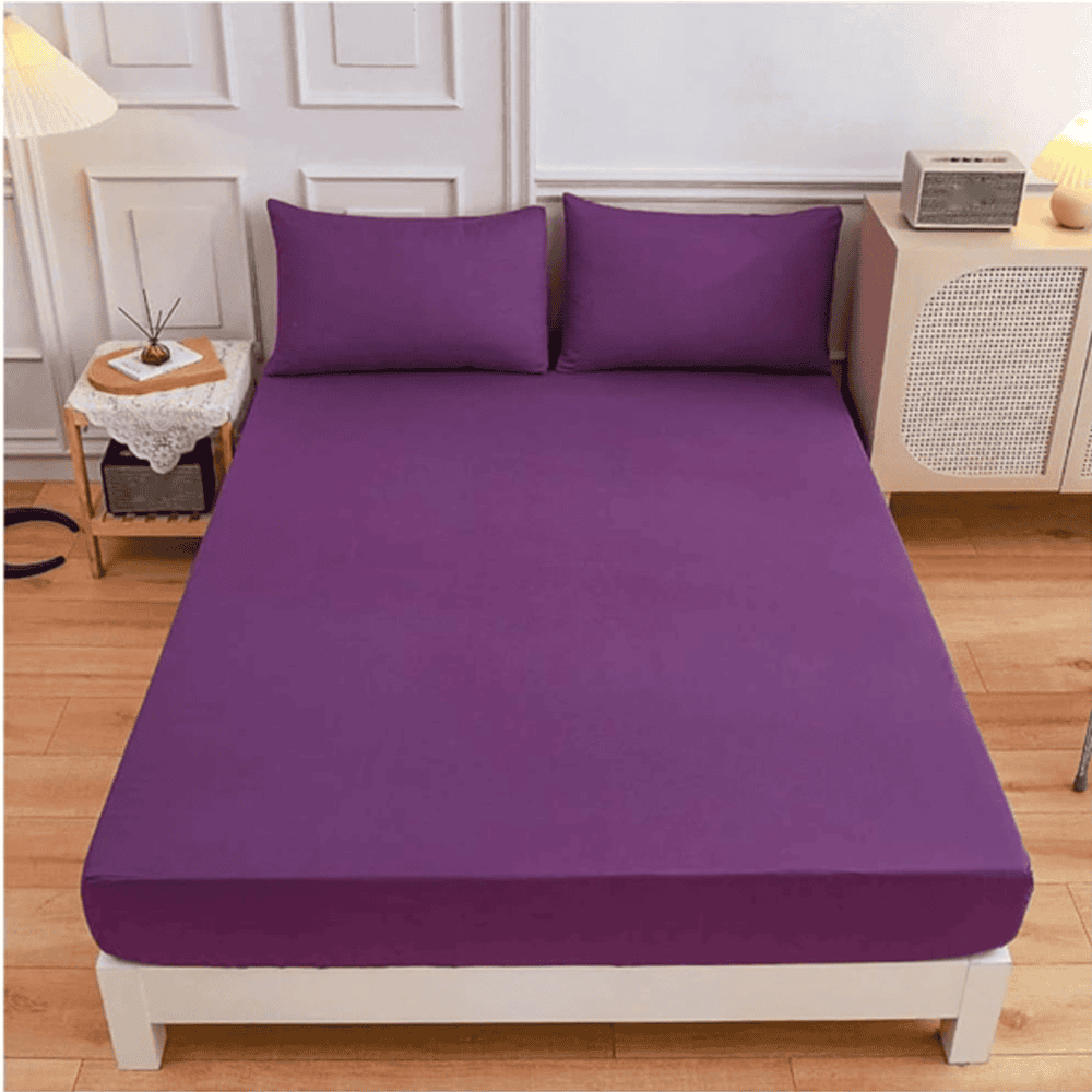 Cotton Fitted Sheet - Violet
