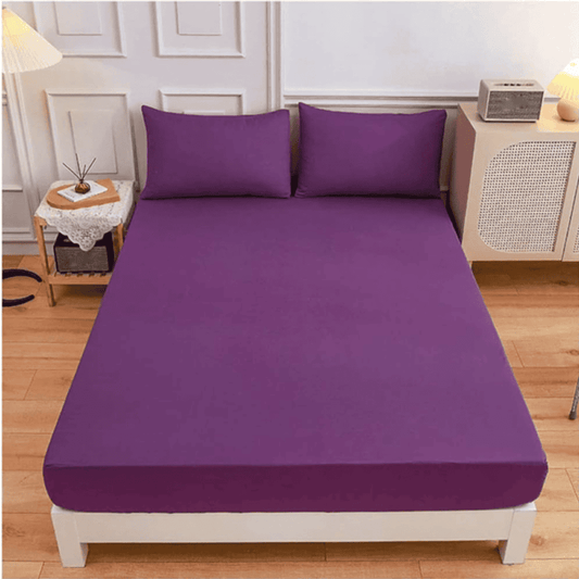 Cotton Fitted Sheet - Violet