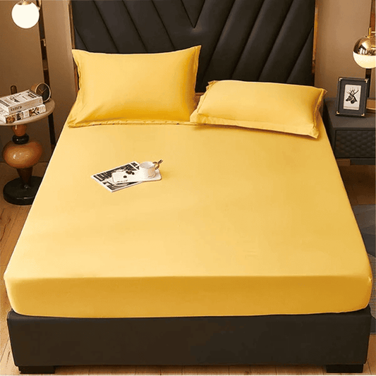 Cotton Fitted Sheet - Yellow
