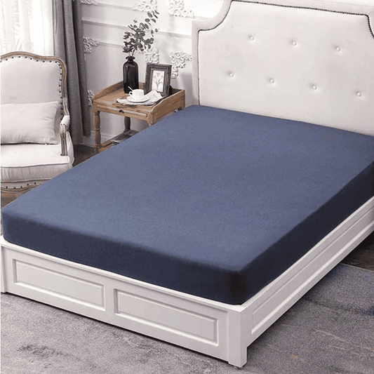 Cotton Fitted Sheet - Slate Grey