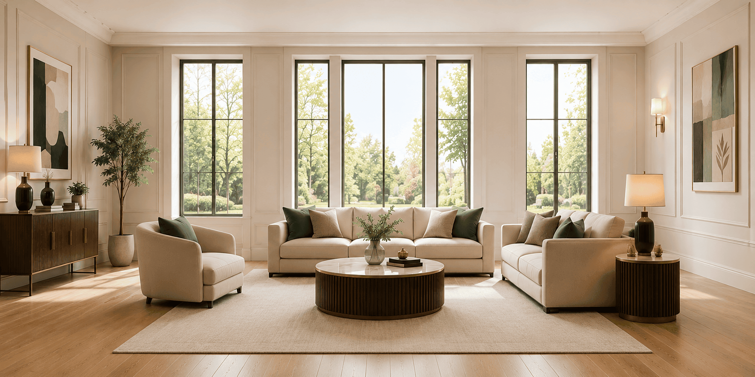 living_room without curtains