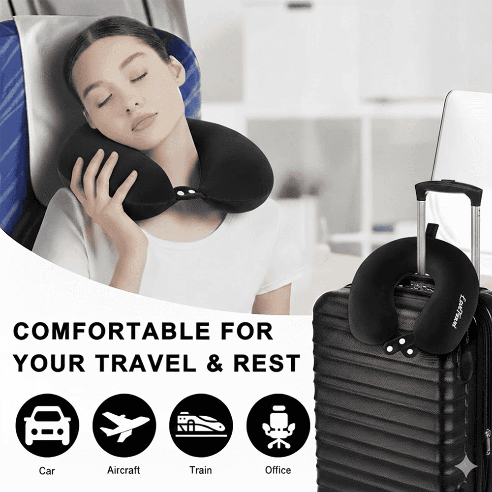 Neck Rest Pillow - Black-1