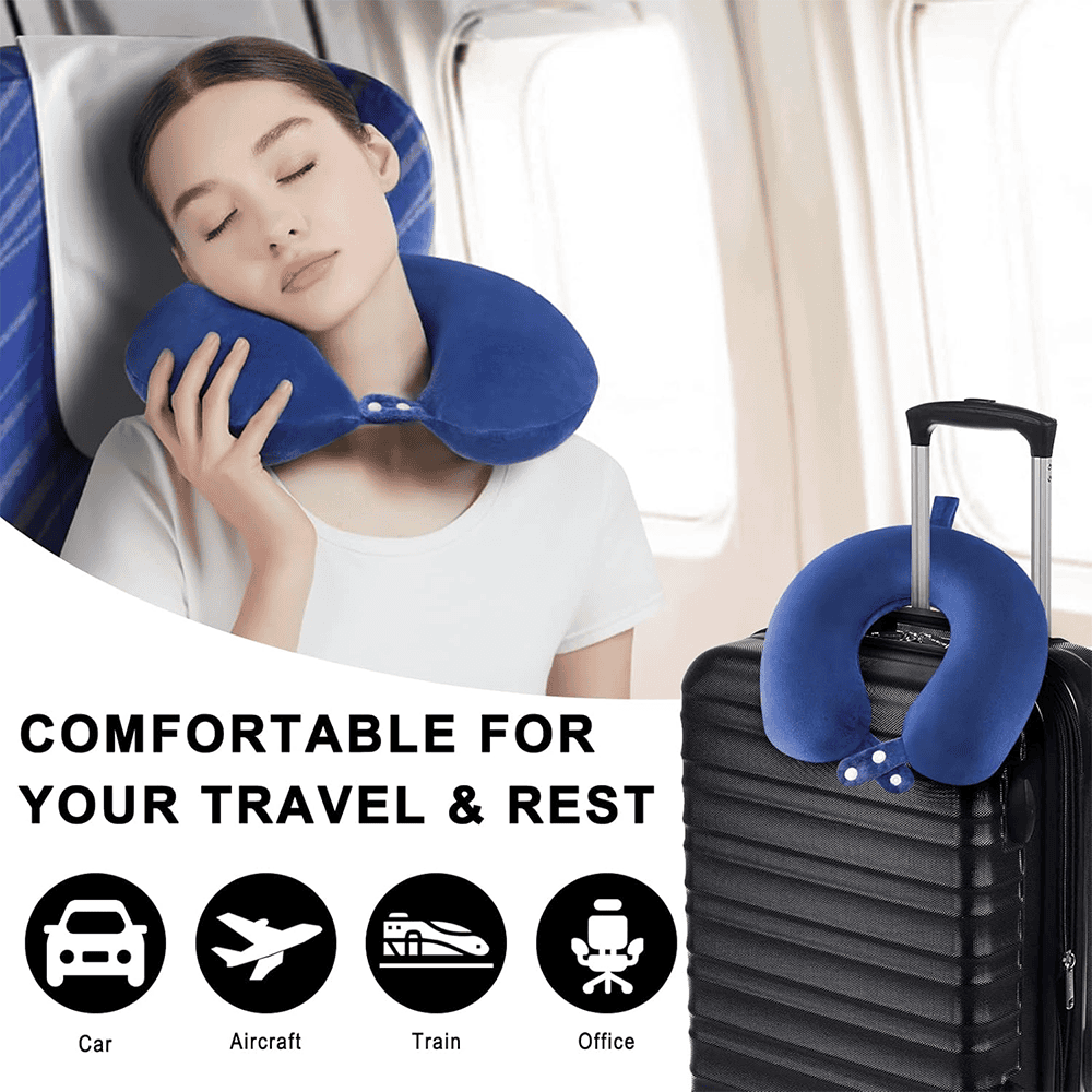 Neck rest Pillow - Blue-1