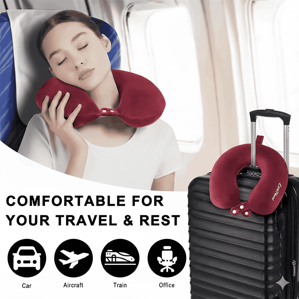 Neck Rest Pillow - Red-1
