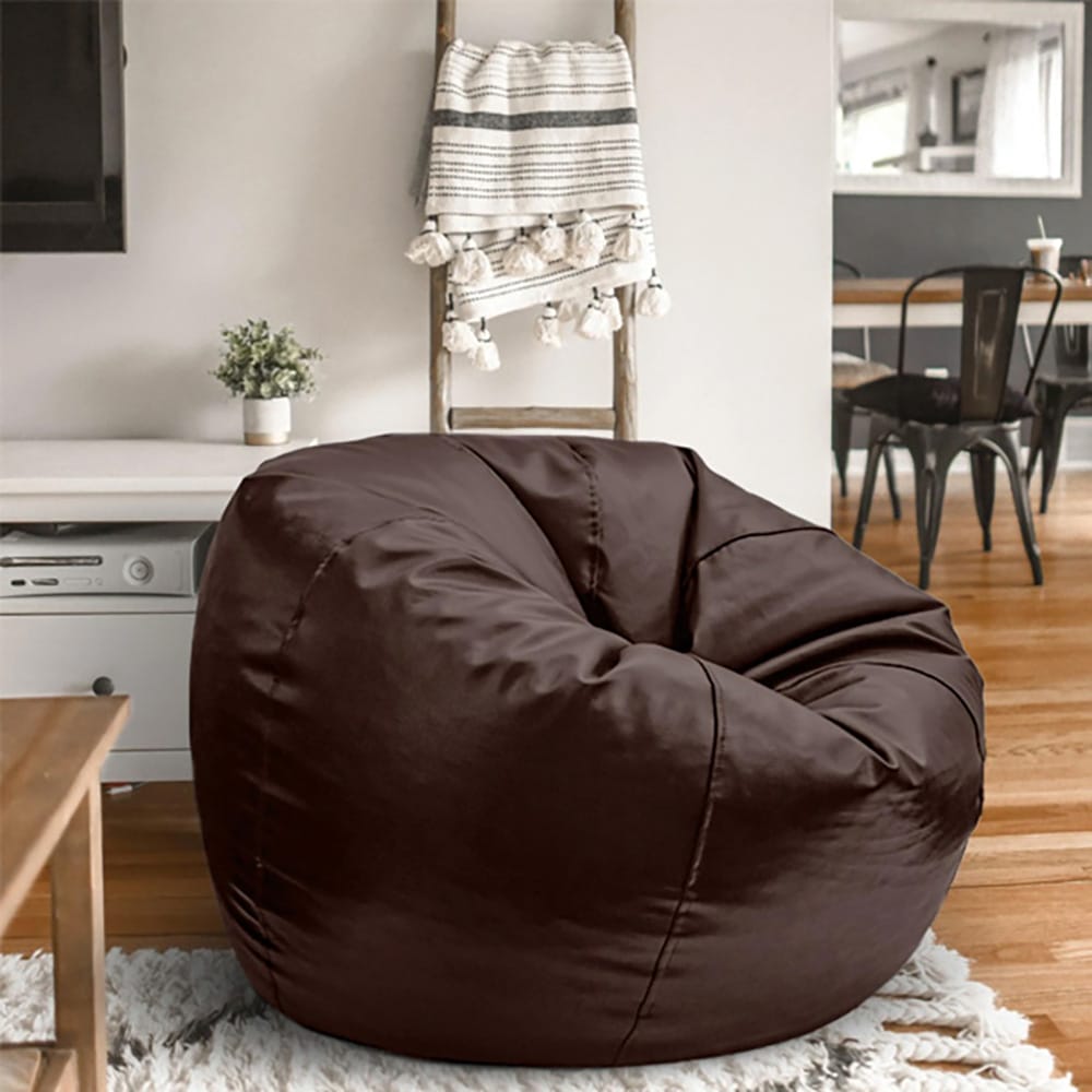 Premium Puffy Bean Bag - Brown-1