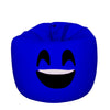 Smiley Face Bean Bag - Blue