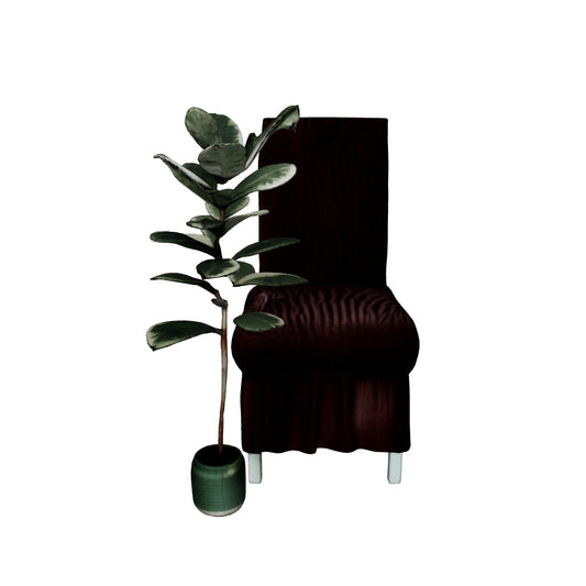 Zebra Chair Cover - Brown