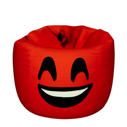 Smiley Face Bean Bag - Orange