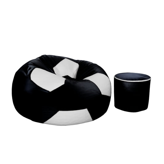 Premium Football Bean Bag - Black