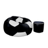 Premium Football Bean Bag - Black
