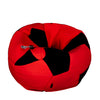 Premium Football Leather Bean Bag - Red