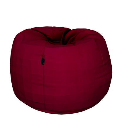 Premium Puffy Bean Bag - Red