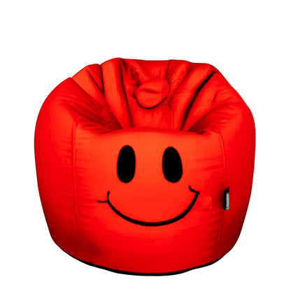 Smiley Face Bean Bag - Red - 2