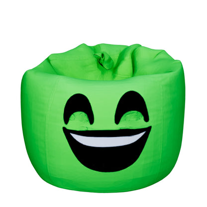 Smiley Face Bean Bag - Green