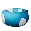 Premium Football Bean Bag - Sky Blue