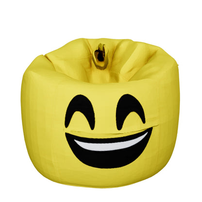 Smiley Face Bean Bag - Yellow
