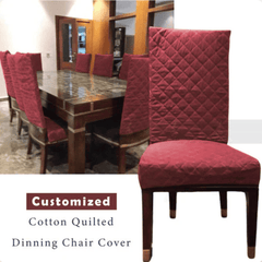 Quilted Chair Cover - Red