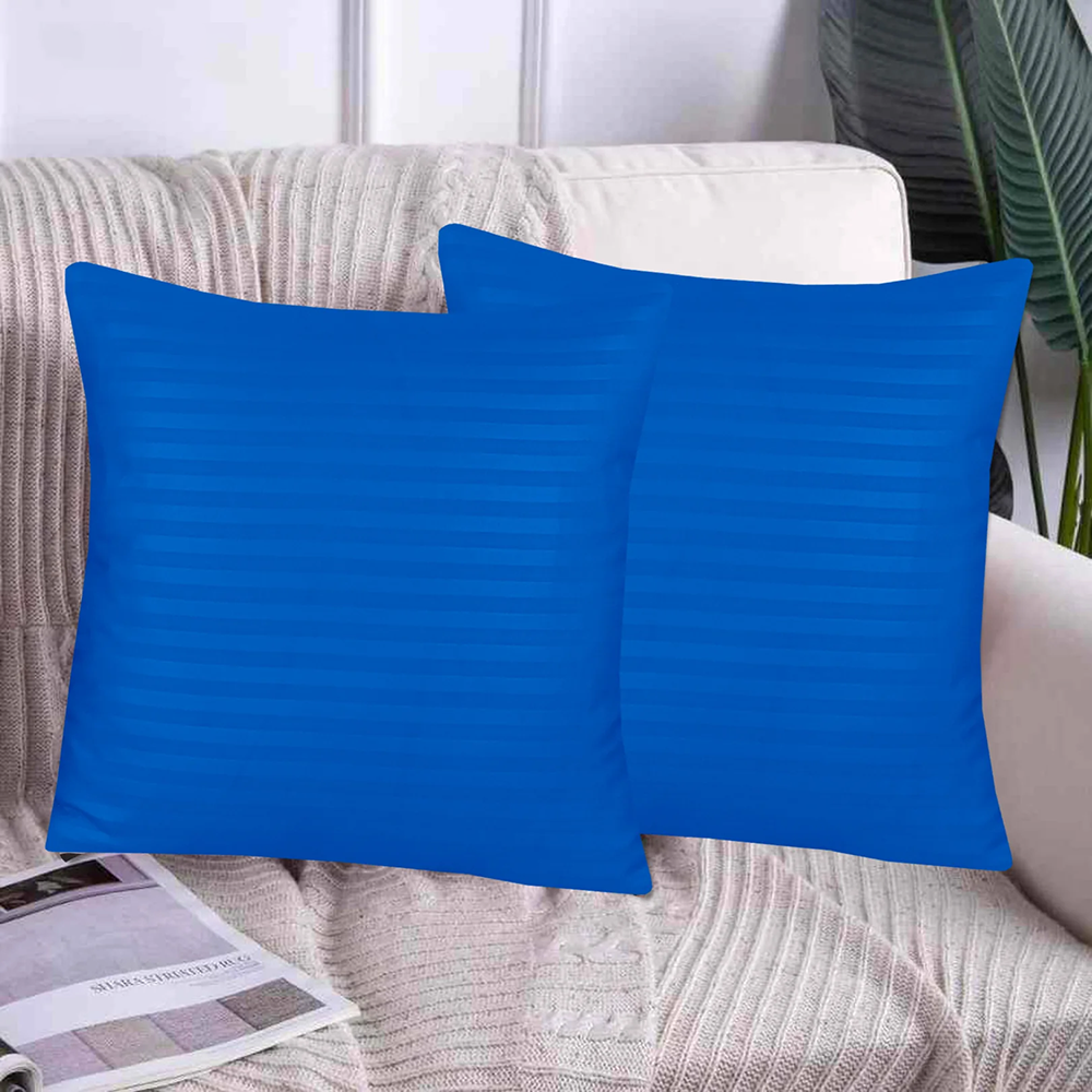 Satin Cushion Covers - Blue