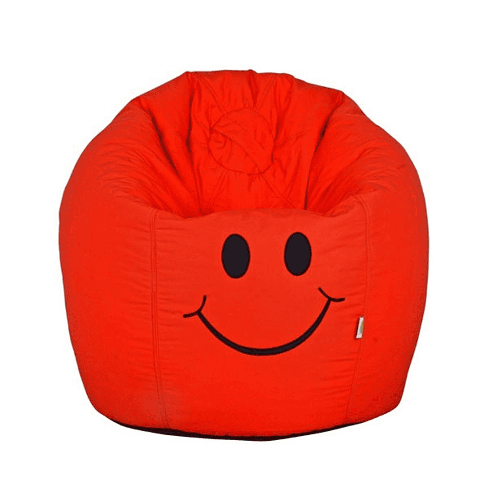 Smiley Face Bean Bag - Red - 2