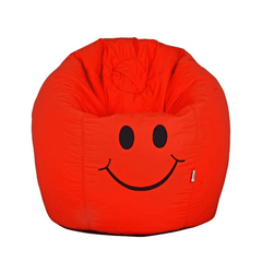 Smiley Face Bean Bag - Red - 2